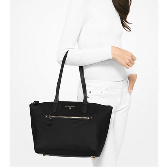 MICHAEL Michael Kors Kelsey Top-Zip Medium Tote Navy Blue - Picture 12 of 12